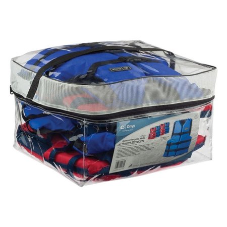 KEMP USA 4 Adult General Purpose Vests with Carrying Case, 2 per Blue & 2 per Red KE316097